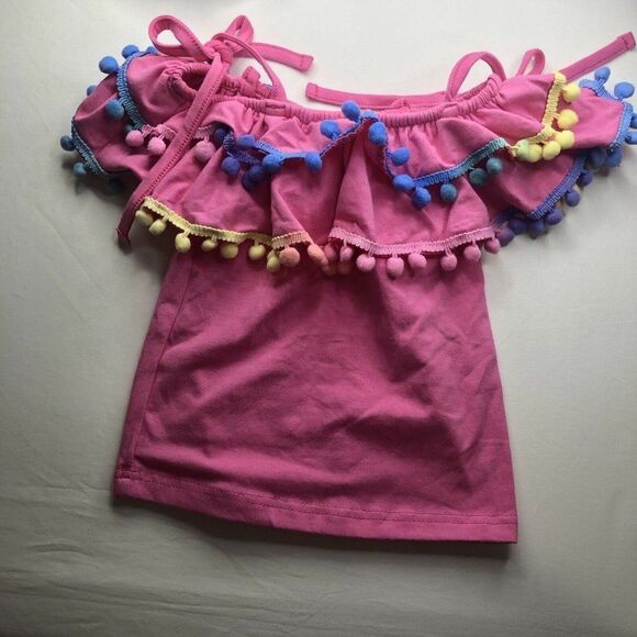 32.Rainbow  2 Piece Casual Short Set For 12 to‎ 18 months Baby Girl/ Outfit - Picture 7 of 12